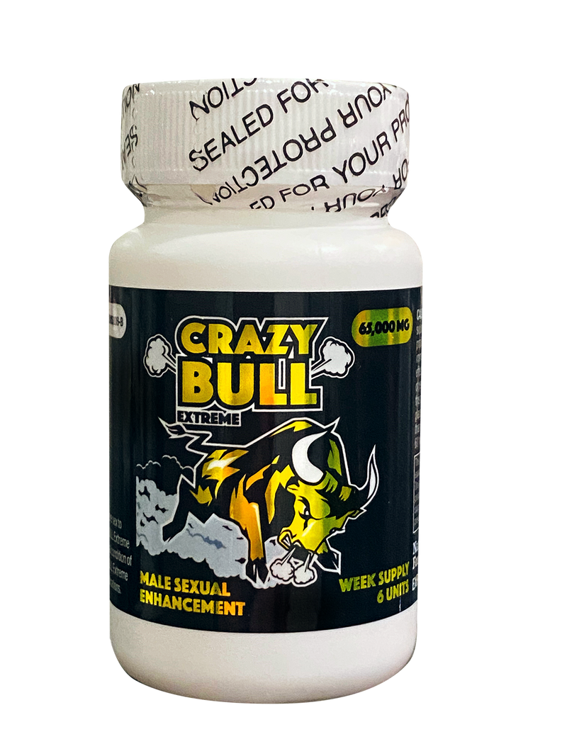 CRAZY BULL ENHANCEMENT PILLS 6CT BOTTLE
