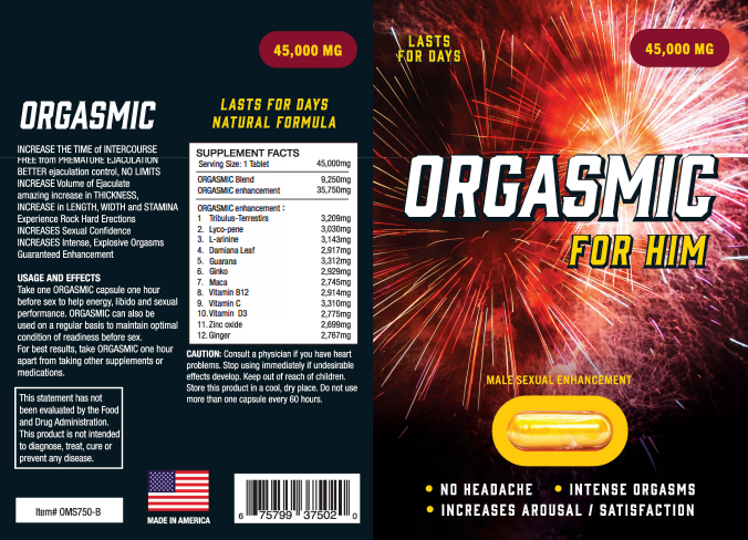 ORGASMIC ENHANCEMENT PILL