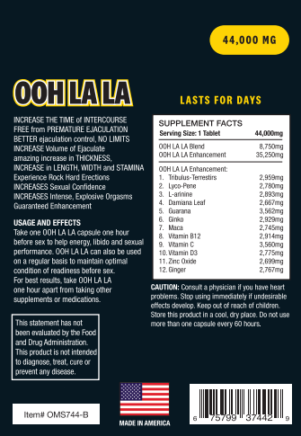 OOH LA LA ENHANCEMENT PILL