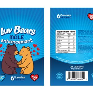 ENH LUV BEARS GUMMIES FOR HIM 6CT